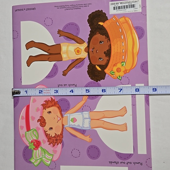 Vintage Strawberry Shortcake Berry Pretty Fashions 2 Paper Dolls Outfits Sticker - Picture 14 of 16